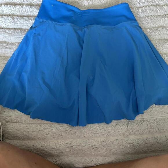 Blue Nike tennis skirt with built-in shorts #tennisskirt - Picture 2 of 5